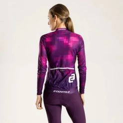 Ciovita Women's Pixel Longsleeve Sport Fit Jersey -Cycling Shop unnamed file 99